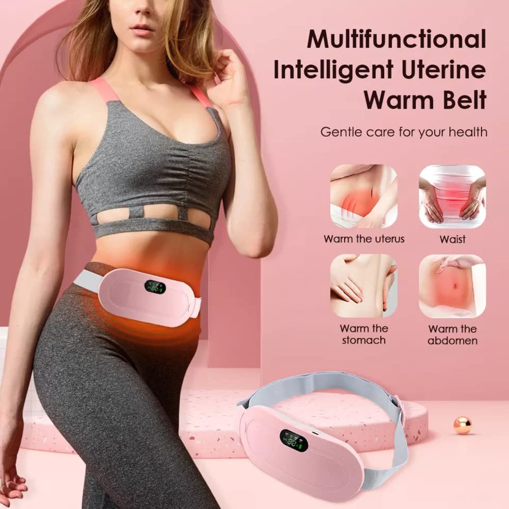 Period Cramp Relief Massager with Heat Therapy