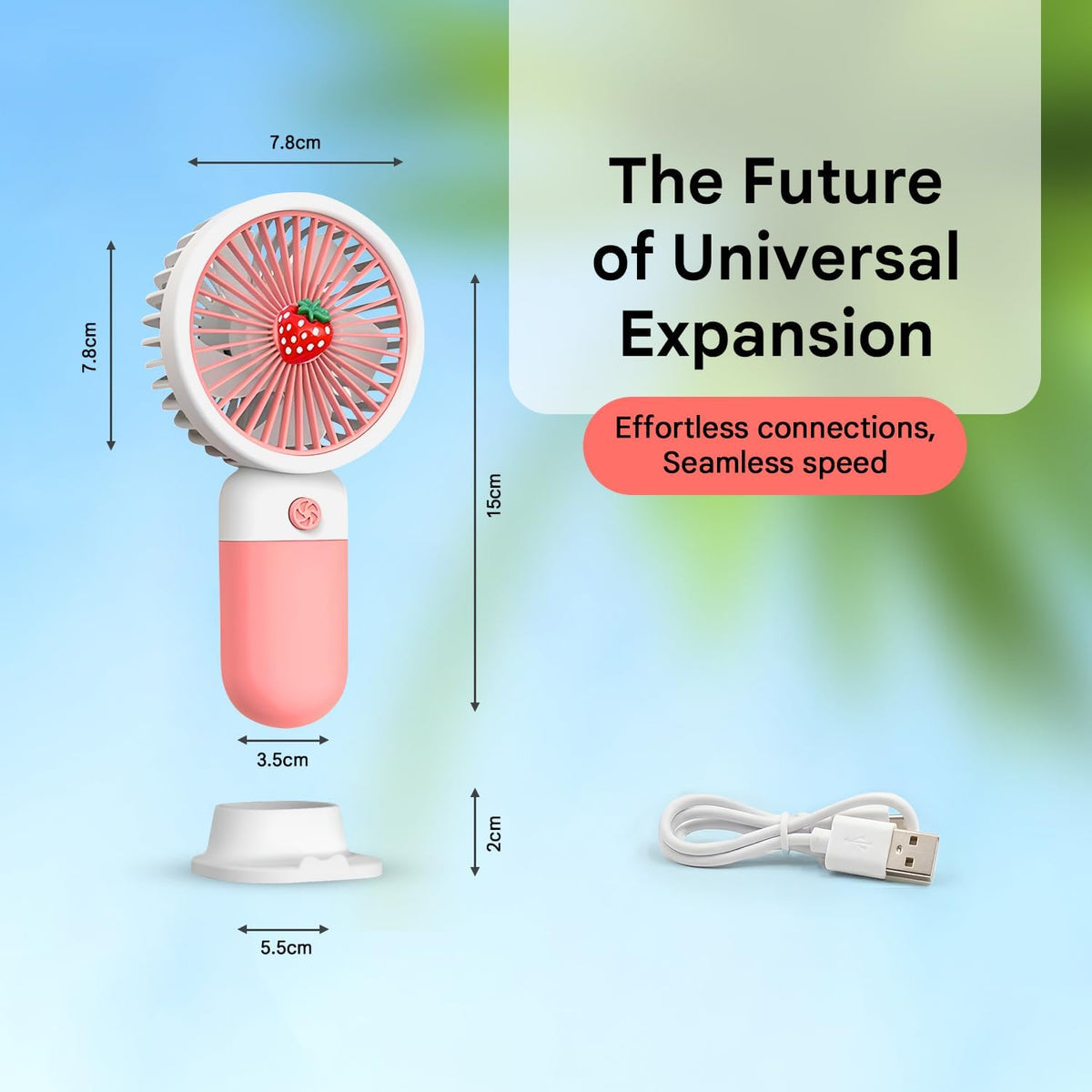 Windora Portable Handheld Fan - Ultra Quiet